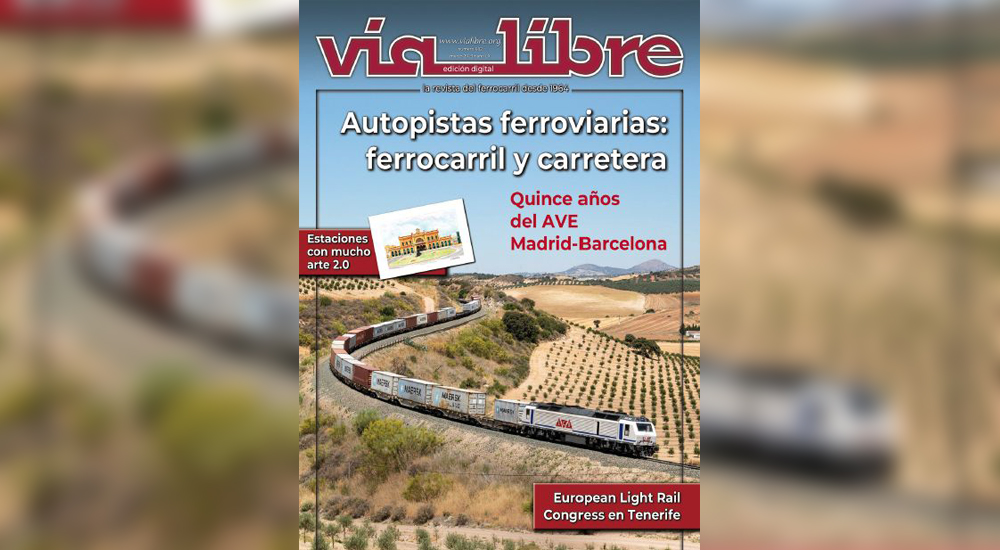 El avance de las autopistas ferroviarias, portada del Va Libre de marzo